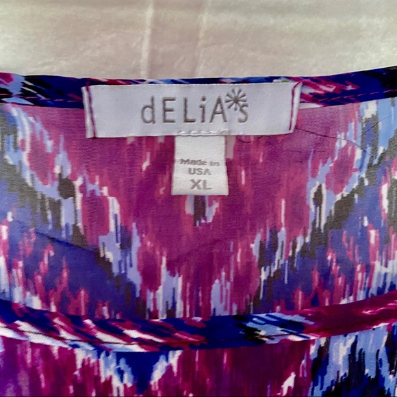 dELIA’s sheer geometric pattern blouse Size XL - Picture 3 of 6